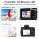 SMALLRIG Sunhood para Sony Alpha 7 Iv / Alpha 7S Iii / Alpha 7C / ZV-1 / ZV-E10 / FX3 3206