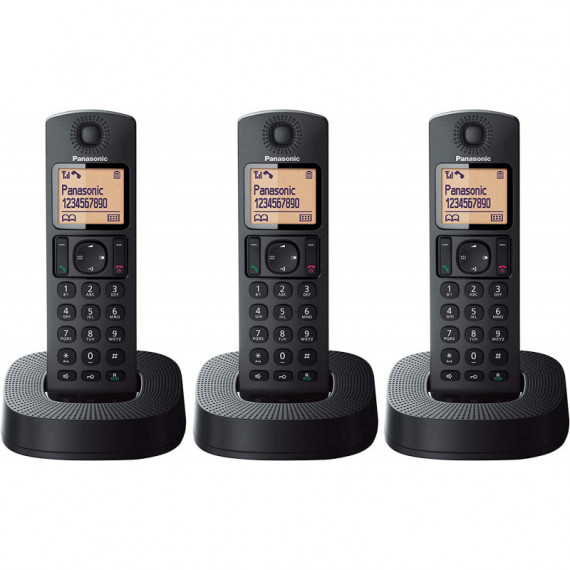 PANASONIC Teléfono Fijo Inalámbrico Trio KX-TGC313SPB