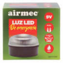 AIRMEC Luz Led de Emergencia 9V Luz de Flash ámbar y Luz Blanca