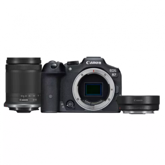 CANON Cámara Eos R7 + Objetivo Rf-s 18-150 S + Adapt