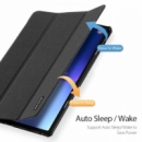 DUX DUCIS Domo Series Tri-fold Tablet Cover Protective para Lenovo Tab M10 Plus Gen 3 Negro