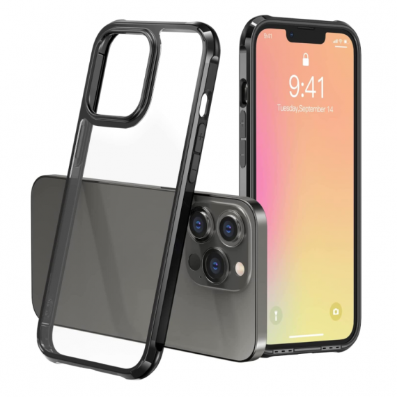 DEVIA Carcasa Crystal Iphone 14 Pro Negro