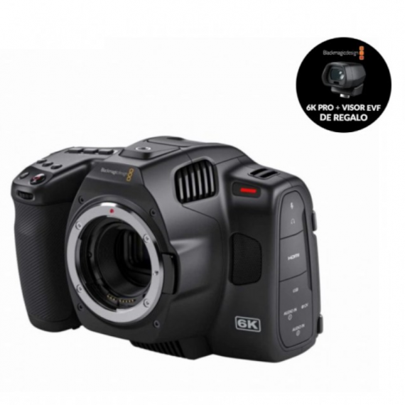 BLACKMAGIC Cámara Pocket Cinema 6K Pro + Visor Evf