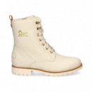 Botin Cordon Napa Blanco  PANAMA JACK