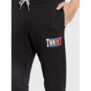 Pantalón Chándal Slim Essential Graphic Tommy Jeans  TOMMY HILFIGER