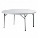 Mesa Plegable Plastica Redonda 180 X 74
