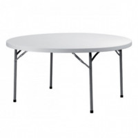 Mesa Plegable Plastica Redonda 180 X 74