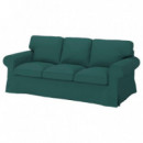 Ektorp Funda Sofa 3 Plazas Totebo Turquesa Oscuro  IKEA