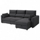 Eskilstuna Sofa 3 Plazas con Divan Hillared Antracita  IKEA
