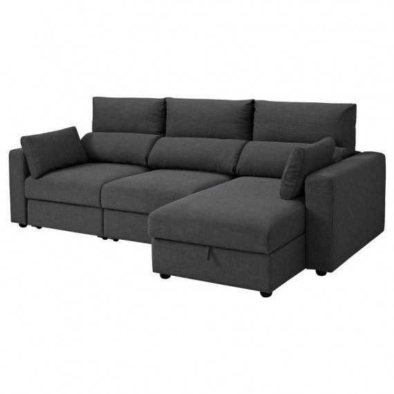 Eskilstuna Sofa 3 Plazas con Divan Hillared Antracita  IKEA