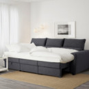 Eskilstuna Sofa 3 Plazas con Divan Hillared Antracita  IKEA