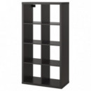 Kallax Estanteria 77X147 Negro-marron  IKEA