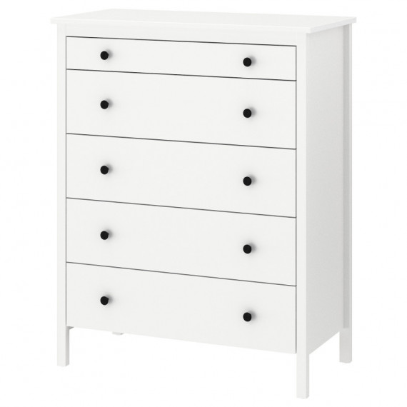 Koppang Comoda 5 Cajones 90X114 Blanco  IKEA