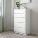 Kullen Comoda 5 Cajones 70X112 Blanco  IKEA