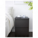 Malm Comoda 2 Cajones 40X55 Negro-marron  IKEA