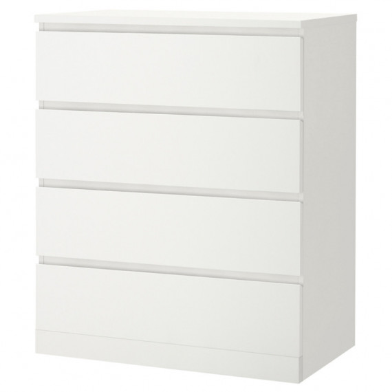 Malm Comoda 4 Cajones 80X100 Blanco  IKEA