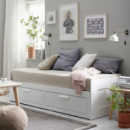 Brimnes 80X200 Divan Cajones Blanco  IKEA