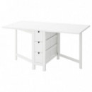 Norden Mesa Alas 26/89/152X80 Blanco  IKEA