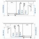 Medelstor (e) Lavavaj 45 Integrado 500  IKEA