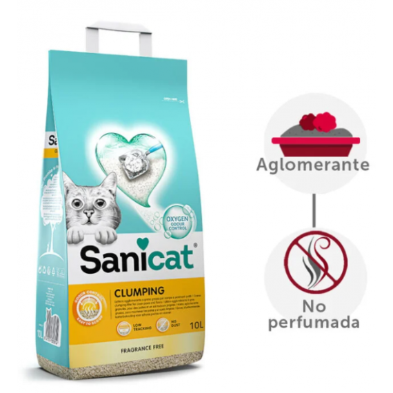 Sanicat Arena Aglomerante sin Aroma 10L  SANI