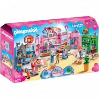 Paseo Comercial con 3 Tiendas PLAYMOBIL