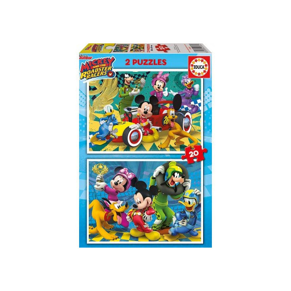 Puzzle 2X20 Pzas.mickey Superpiloto  EDUCA-BORRAS