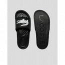 Chanclas Croco Dualiste Synthetic Logo de LACOSTE