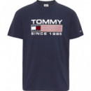 Camiseta Classic Athletic Twisted Logo Tommy Jeans  TOMMY HILFIGER