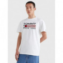 Camiseta Classic Athletic Twisted Logo Tommy Jeans  TOMMY HILFIGER