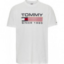 Camiseta Classic Athletic Twisted Logo Tommy Jeans  TOMMY HILFIGER