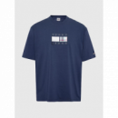 Camiseta TOMMY JEANS Tartan Azul Marina