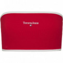 Top Linear 2 Bandeau de Tommy Jeans  TOMMY HILFIGER