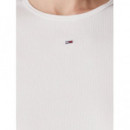 Camiseta Essential Rib de Tommy Jeans  TOMMY HILFIGER