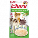 CHURU Gato Snack Pure Atun y Pollo 4X14 Gr