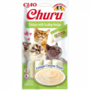 CHURU Gato Snack Pure Pollo y Vieira 4X14 Gr