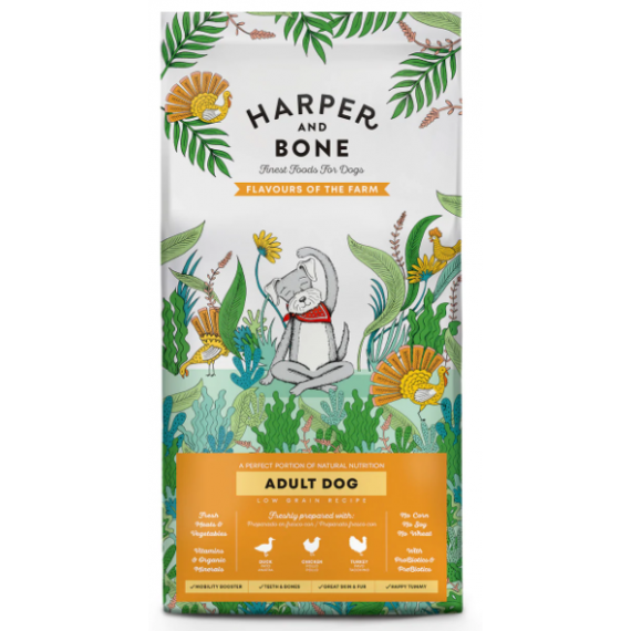 HARPER & BONE Perro Adulto Medium Large Flavours Of The Farm 12 Kg