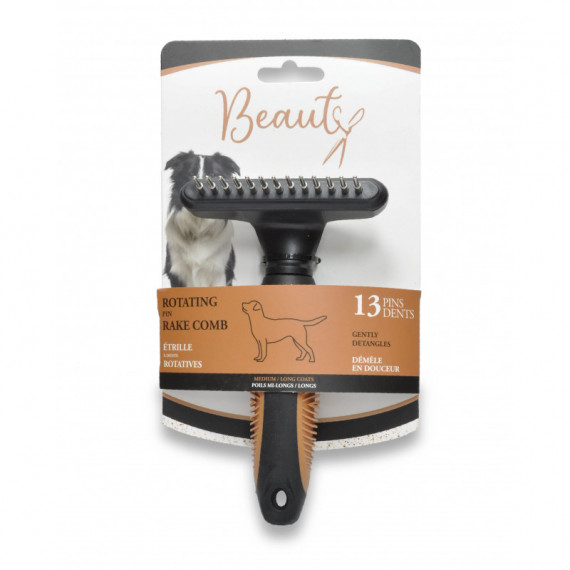 BEAUTY Rastrillo Giratorio 13 Puas 15 Cm
