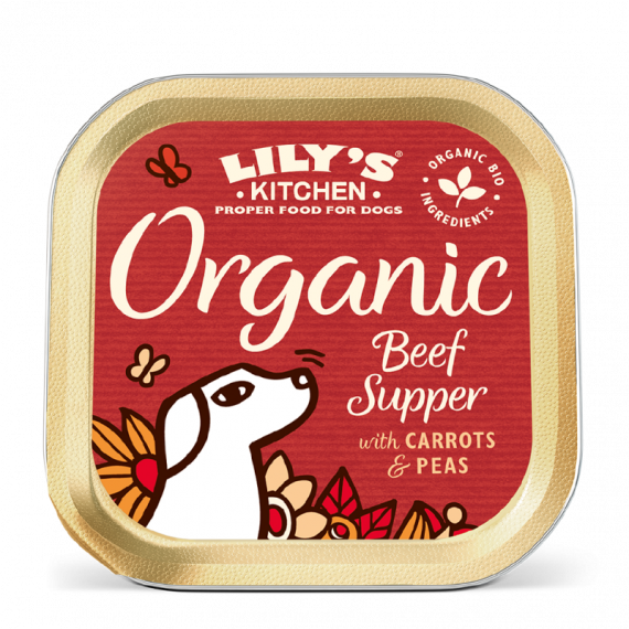 LILY'S KITCHEN Perro Adulto Organic Beef Supper Tarrina 150 Gr