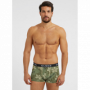 3PACK Boxer GUESS Verde-blanco