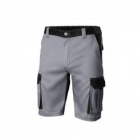 Pantalón Corto Trabajo 65% Poliéster- 25% Algodón Gris/negro