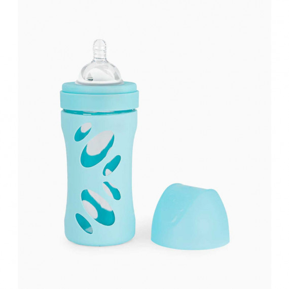 TWISTSHAKE Biberon Vidrio Pastel Azul 260ML