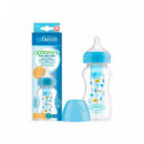 Biberon Tetina Silicona Boca Ancha Dr Brown´s Azul  DRBROWN'S