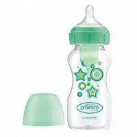Biberon Tetina Silicona Boca Ancha Dr Brown´s Verde 270 Ml  DRBROWN'S