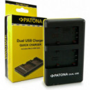 PATONA Dual USB Charger Cargador Doble VBT190/380 para Panasonic