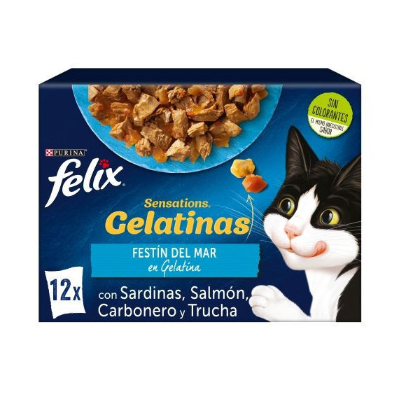 FELIX Gato Adulto Sensations Festin del Mar 12X85 Gr