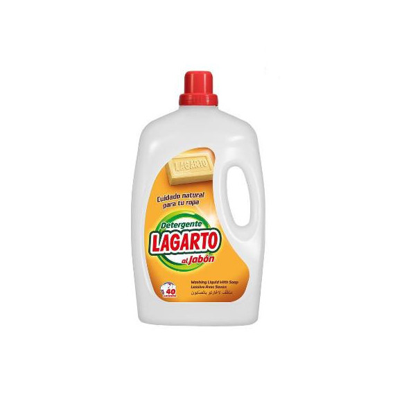 Detergente Liquido Jabon Lagarto 40 Lav. 2960  Ref 402721