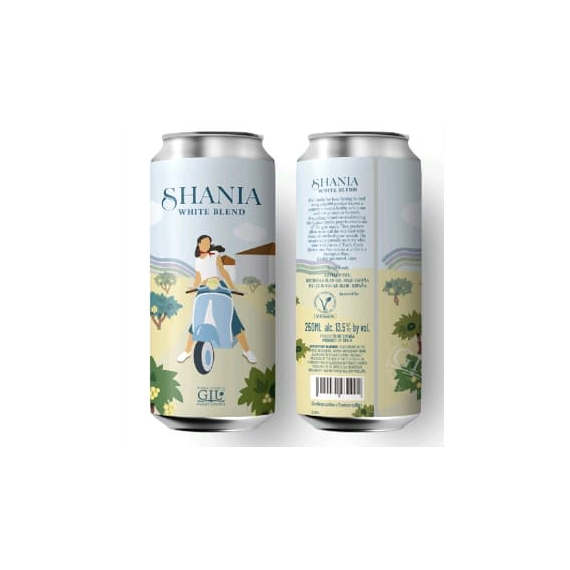 Lata Shania Blanco  2022 - 250ML  BODEGAS GIL FAMILY