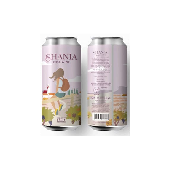 Lata Shania Rosado 2022 - 250ML  BODEGAS GIL FAMILY