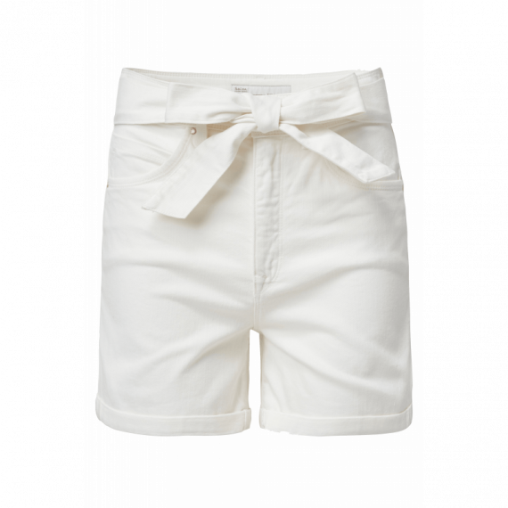 SALSA JEANS Vaqueros Mujer Bermuda Push In Secret Glamour Ecru con Cinto