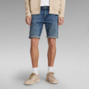 G-STAR RAW DENIM Bermudas 3301 Slim Denim Faded Cascade
